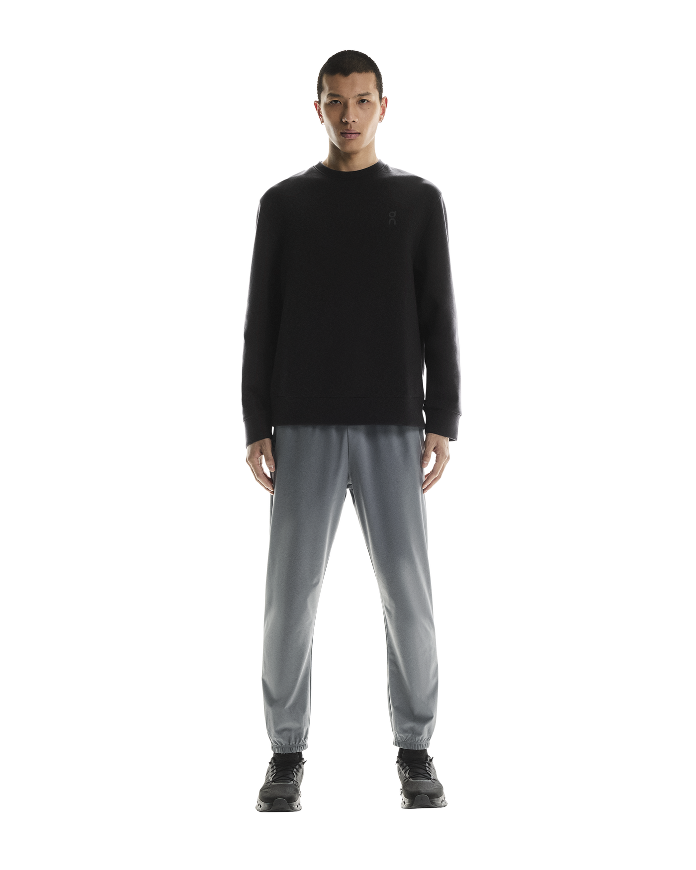 Men's On Running Black Focus Tech Crew Sweatshirt