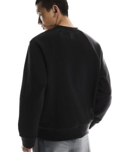Men's On Running Black Focus Tech Crew Sweatshirt