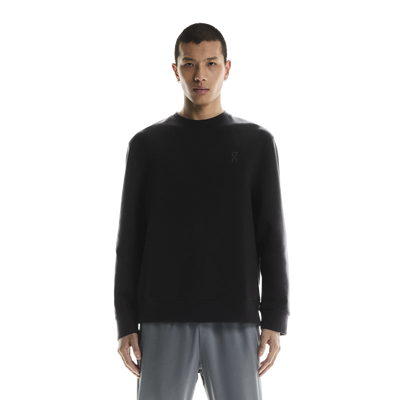 Men's On Running Black Focus Tech Crew Sweatshirt