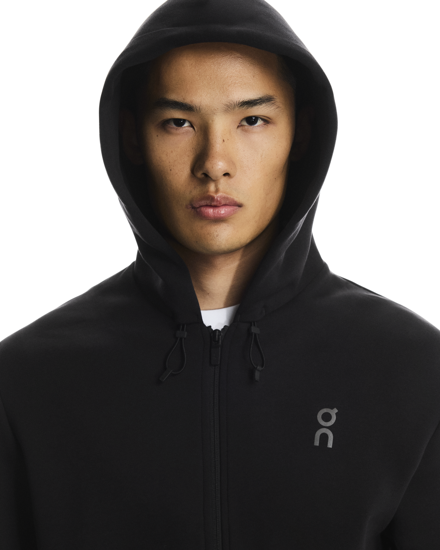 Men's On Running Black Focus Tech Zipped Hoodie & Focus Tech Pant Tracksuit Set