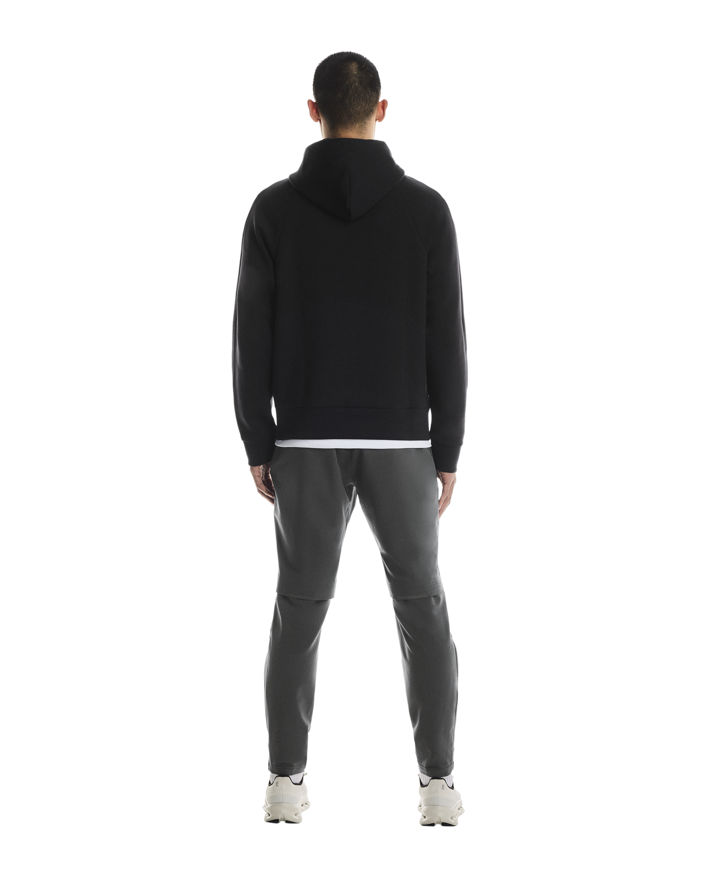 Men's On Running Black Focus Tech Zipped Hoodie