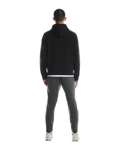 Men's On Running Black Focus Tech Zipped Hoodie