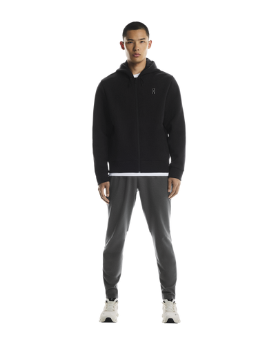 Men's On Running Black Focus Tech Zipped Hoodie