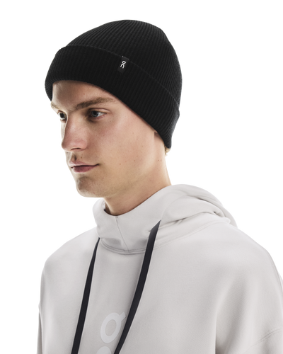 Men's On Running Black Merino Beanie