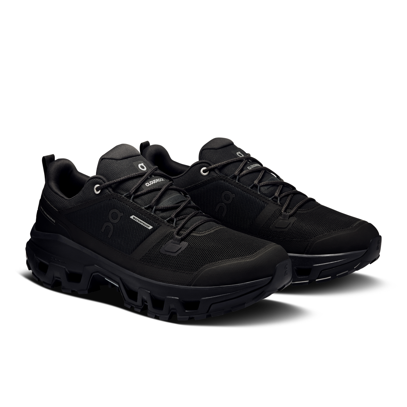 Men's On Running Cloudrock Low WP Black Black Trainers