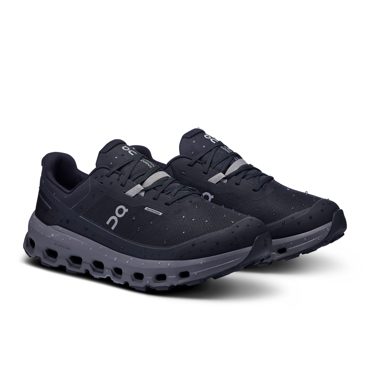 Men's On Running Cloudvista 2 Waterproof Black Eclipse Trainers