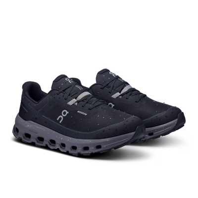 Men's On Running Cloudvista 2 Waterproof Black Eclipse Trainers