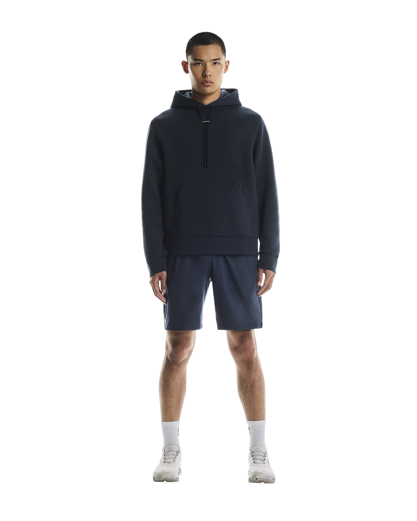 Men's On Running Navy Focus Tech Hoodie