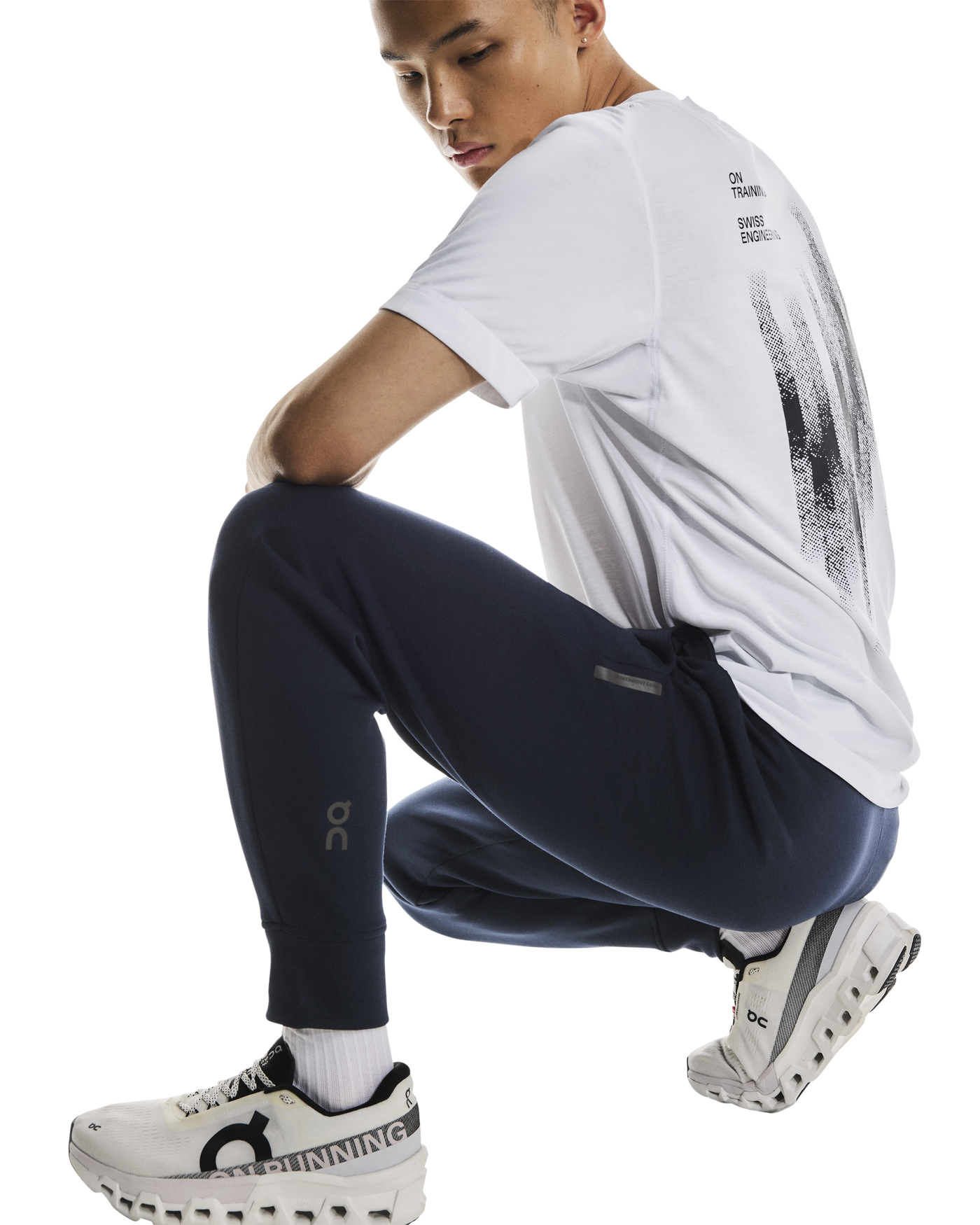 Men's On Running Navy Focus Tech Sweatpants