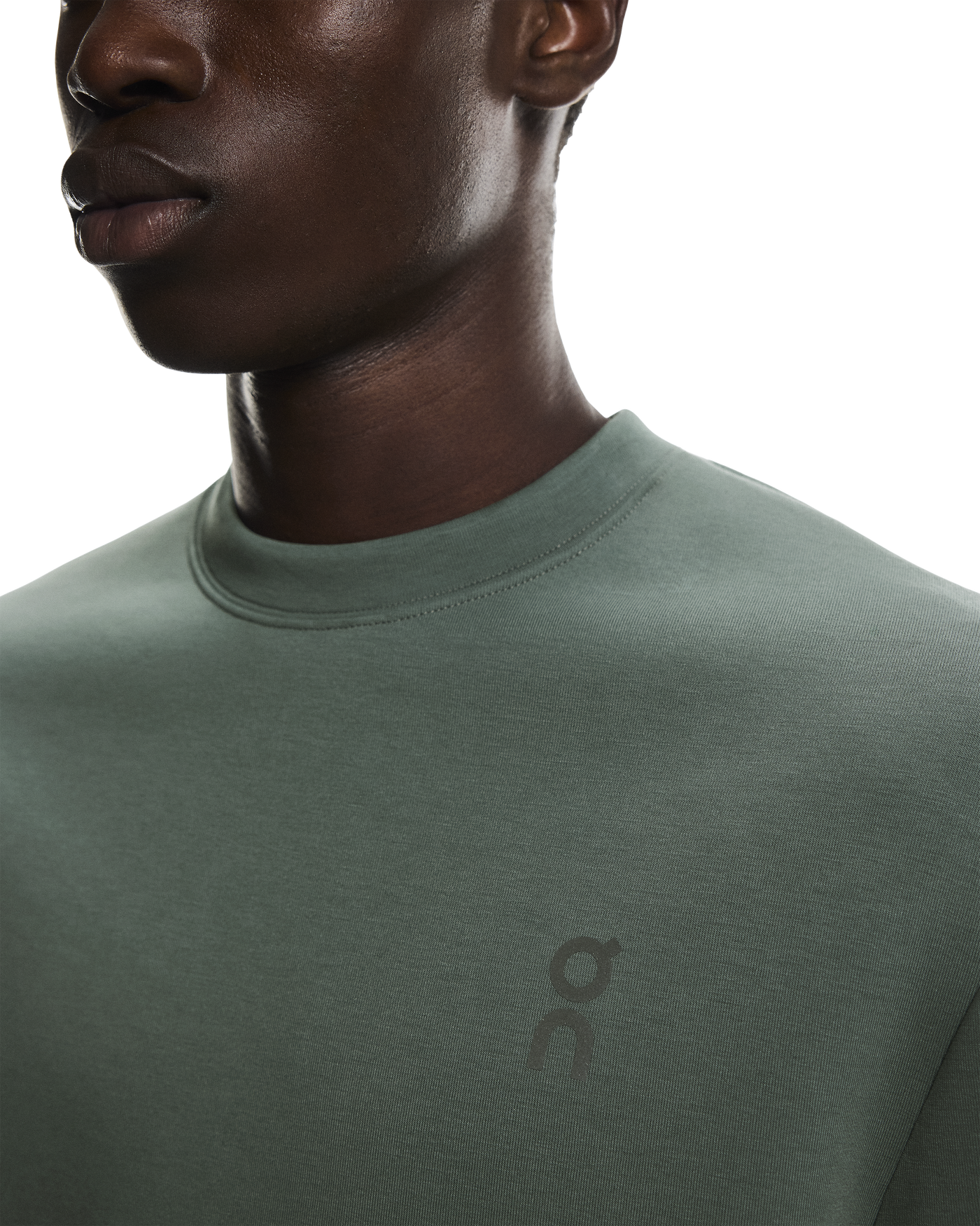 Men's On Running Olive Focus Tech Crew Sweatshirt