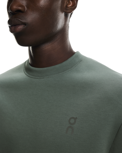 Men's On Running Olive Focus Tech Crew Sweatshirt