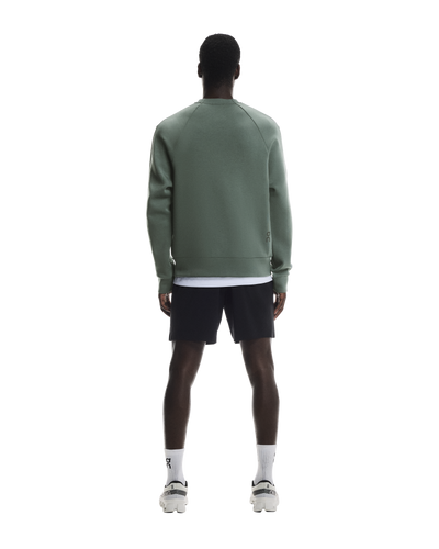 Men's On Running Olive Focus Tech Crew Sweatshirt
