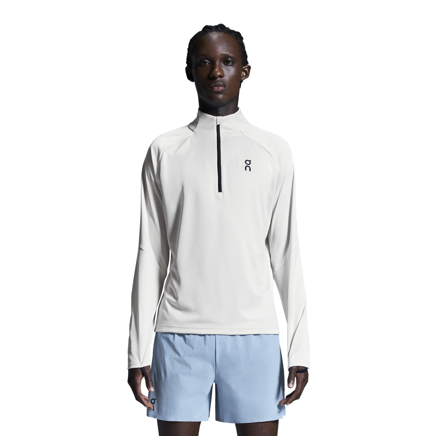 Men's On Running Silver 1/4 Zip Climate Shirt