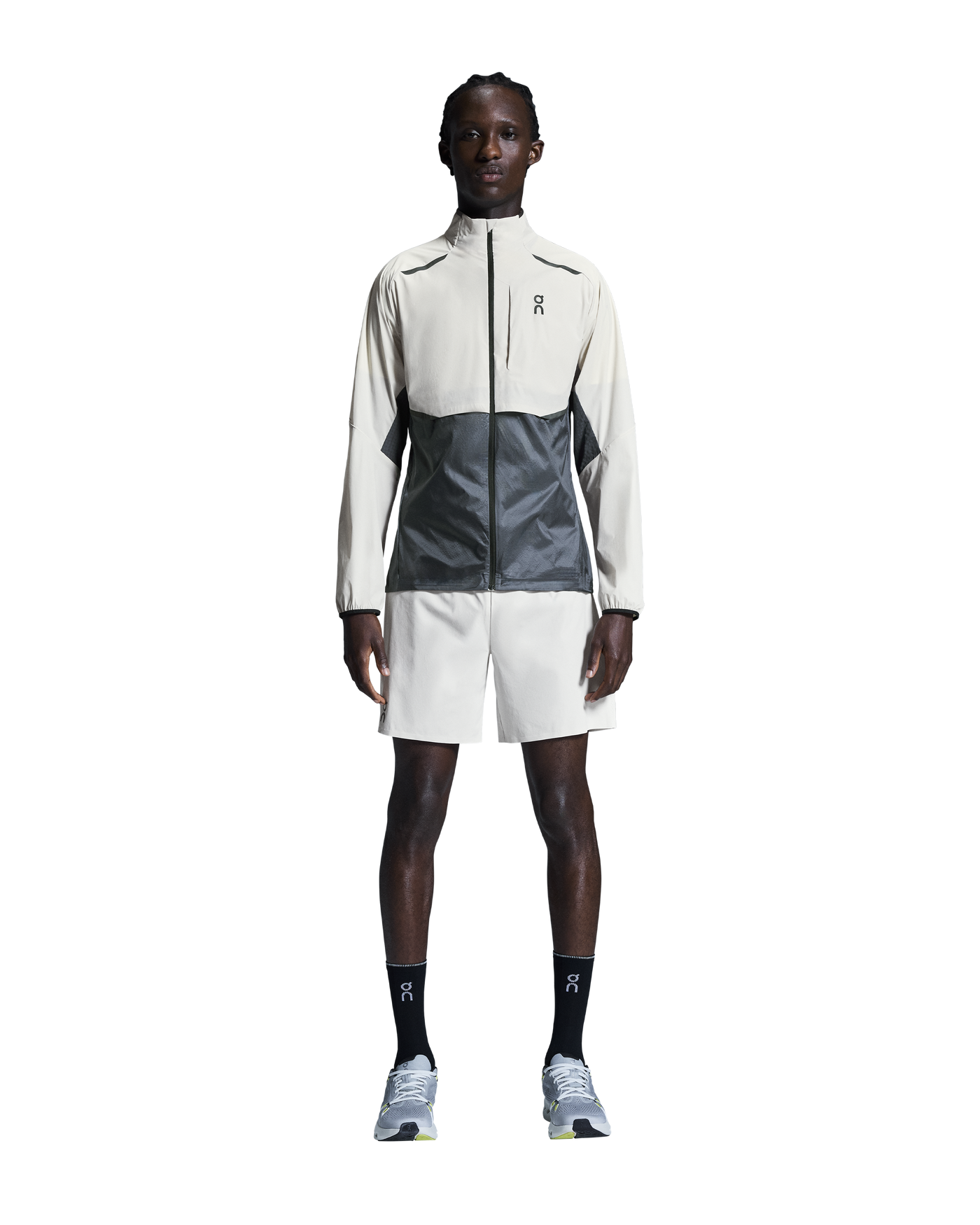 Men's On Running Silver Eclipse Weather Jacket