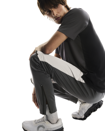 Men's On Running Silver Eclipse Weather Jacket And Pant Tracksuit Set