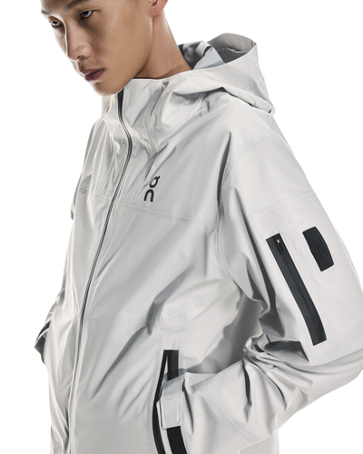 Men's On Running Silver Trek Waterproof Jacket