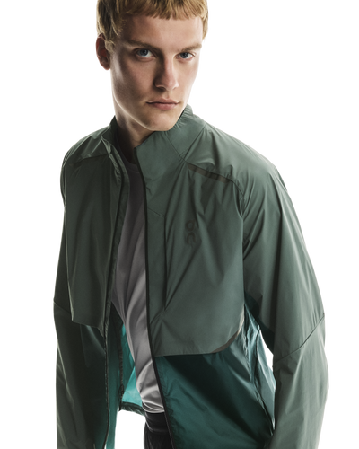 Men's On Running Spirulina Olive Weather Jacket