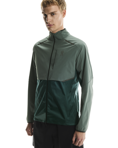 Men's On Running Spirulina Olive Weather Jacket & Weather Pant Tracksuit Set