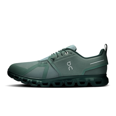 Mens On Running Cloud 6 Olive Evergreen Waterproof Trainers