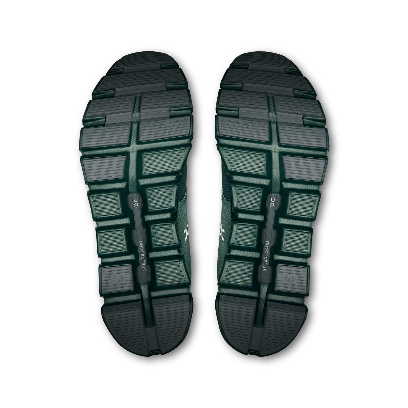 Mens On Running Cloud 6 Olive Evergreen Waterproof Trainers
