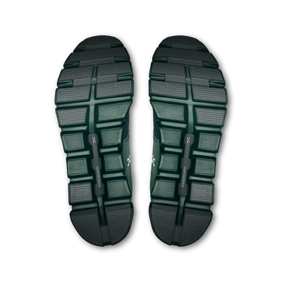 Mens On Running Cloud 6 Olive Evergreen Waterproof Trainers