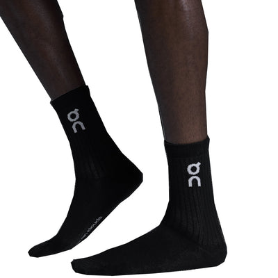 On Running Logo 3 Pack High Sock - Black