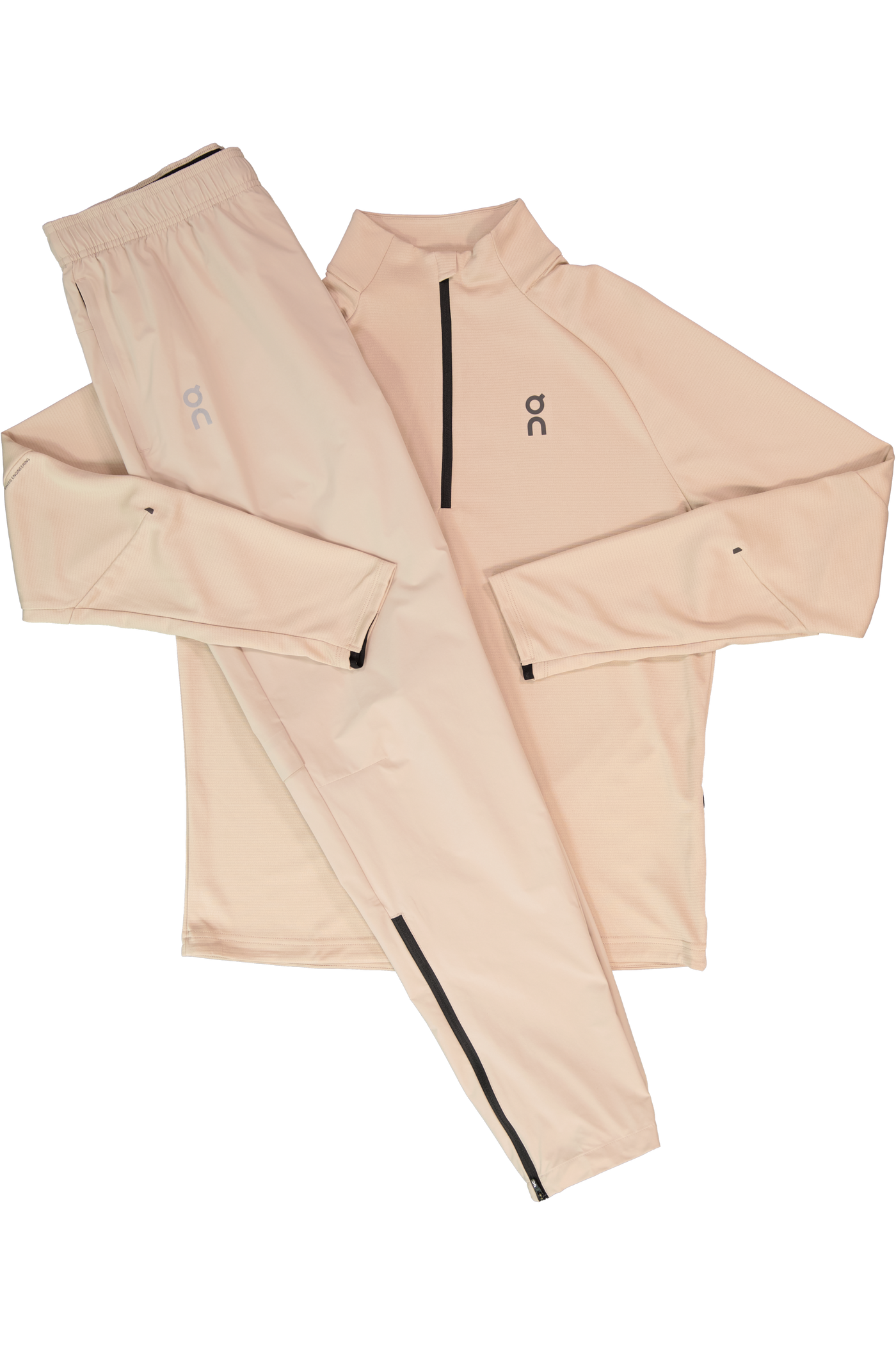 Men's On Running Desert 1/4 Zip Climate Shirt & Desert Core Pants Set