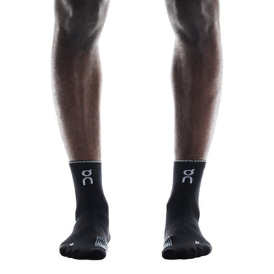 On Running Performance Mid Run Sock - Black/Eclipse