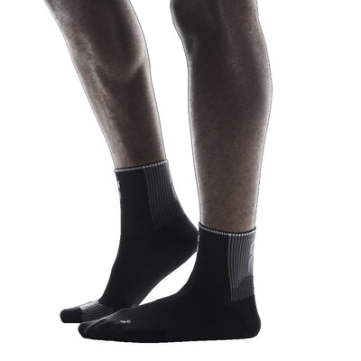 On Running Performance Mid Run Sock - Black/Eclipse