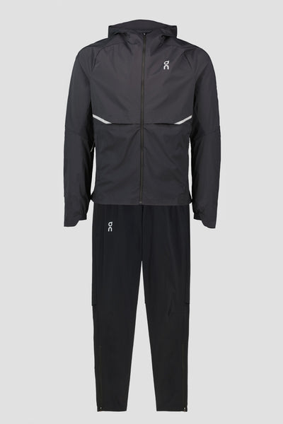 Men's On Running Black Core Jacket And Pant Tracksuit Set