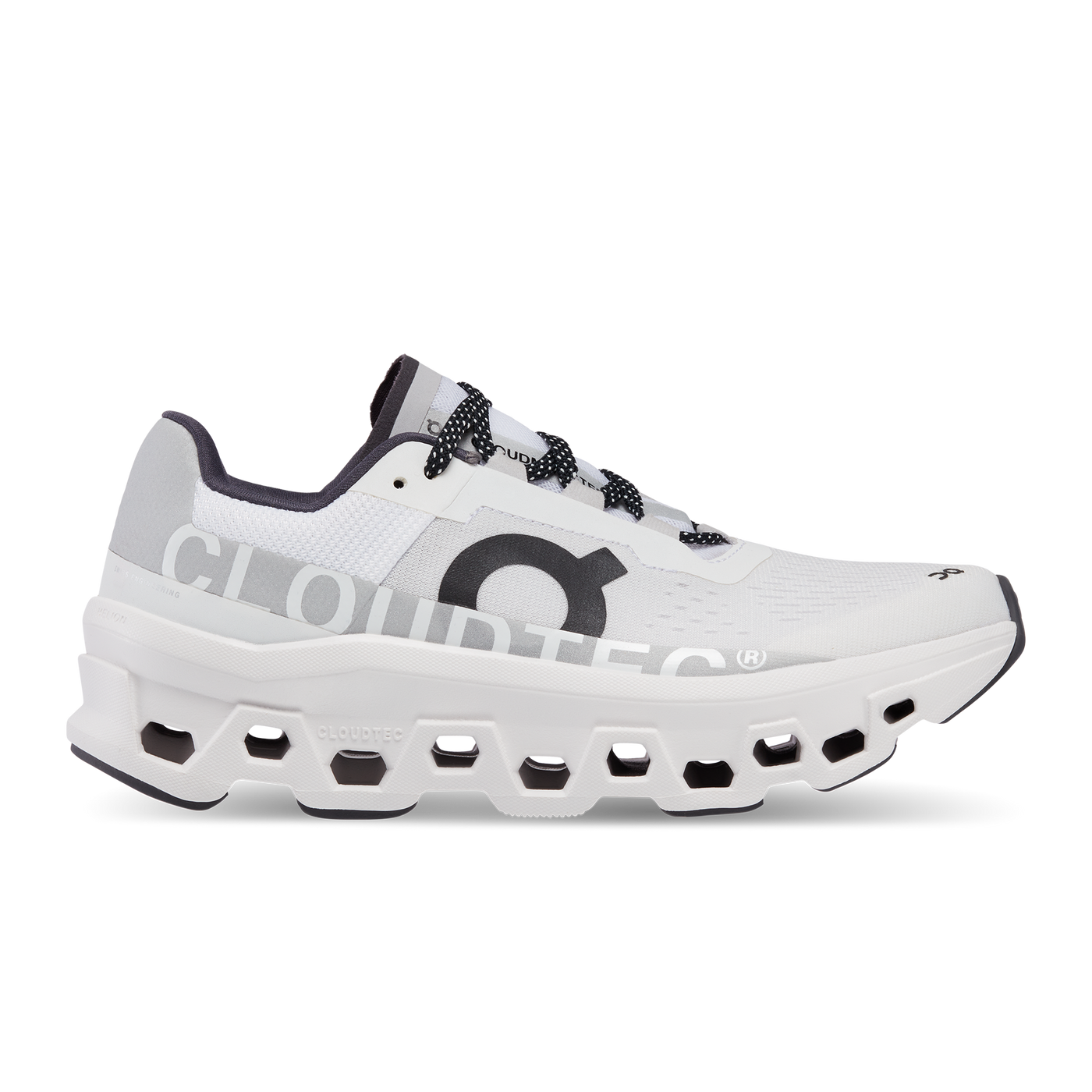 Women's On Running Cloudmonster All White Trainers