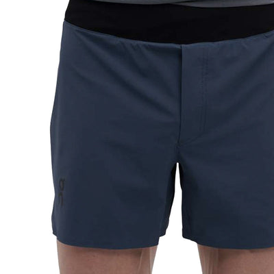 On Running Lightweight 5inch Men's Running Short - Denim/Black