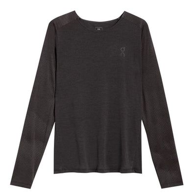 On Running Performance Lumos Long Sleeve Men's Running Tee - Black/Iron