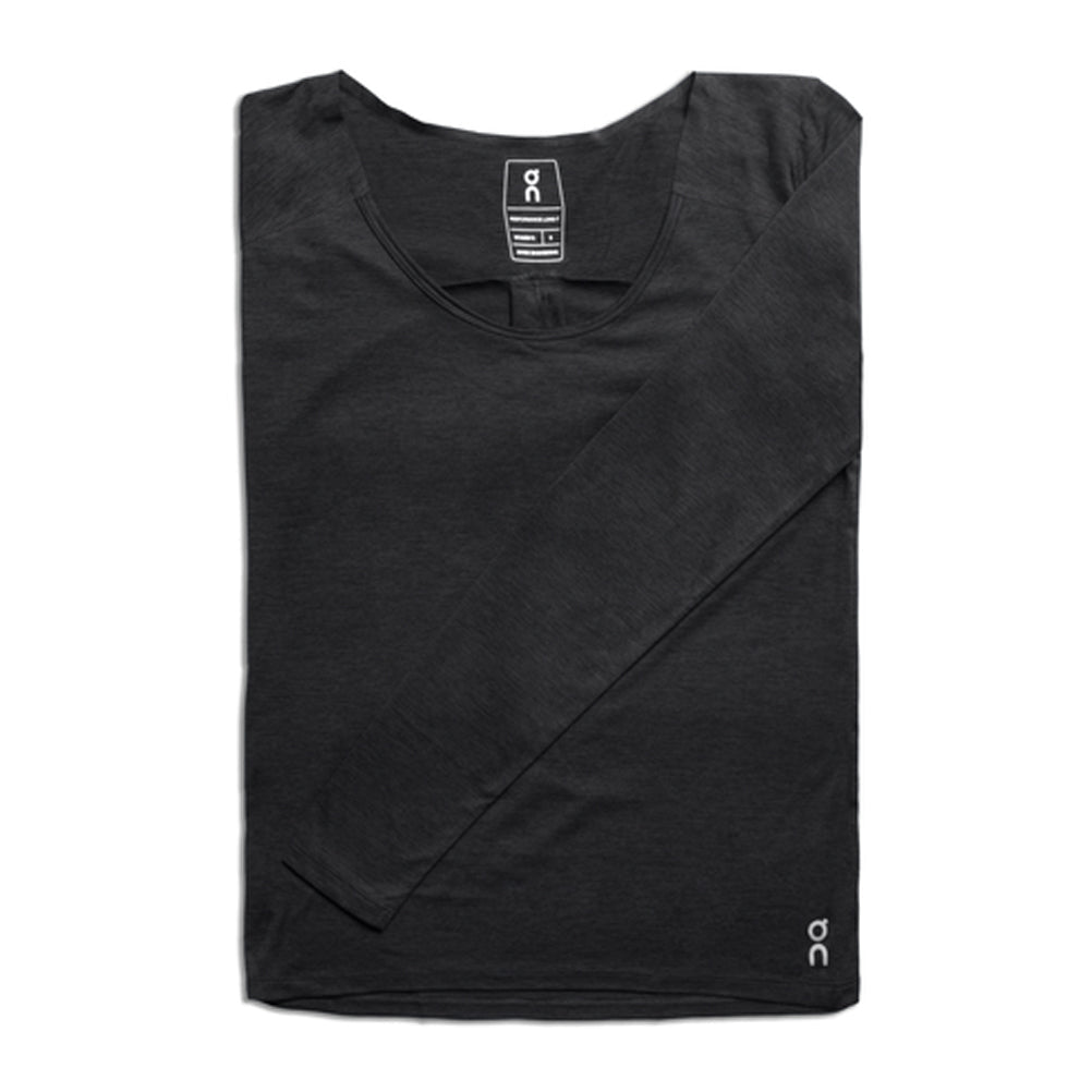 On Running Performance Long Sleeve Women's Running Tee - Black