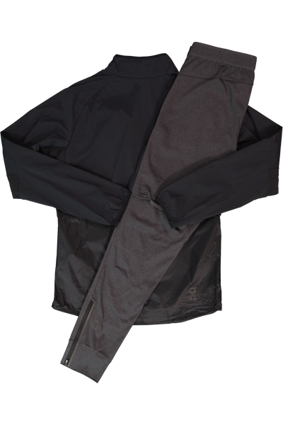 Men's On Running Black Weather Jacket & Weather Pant Set