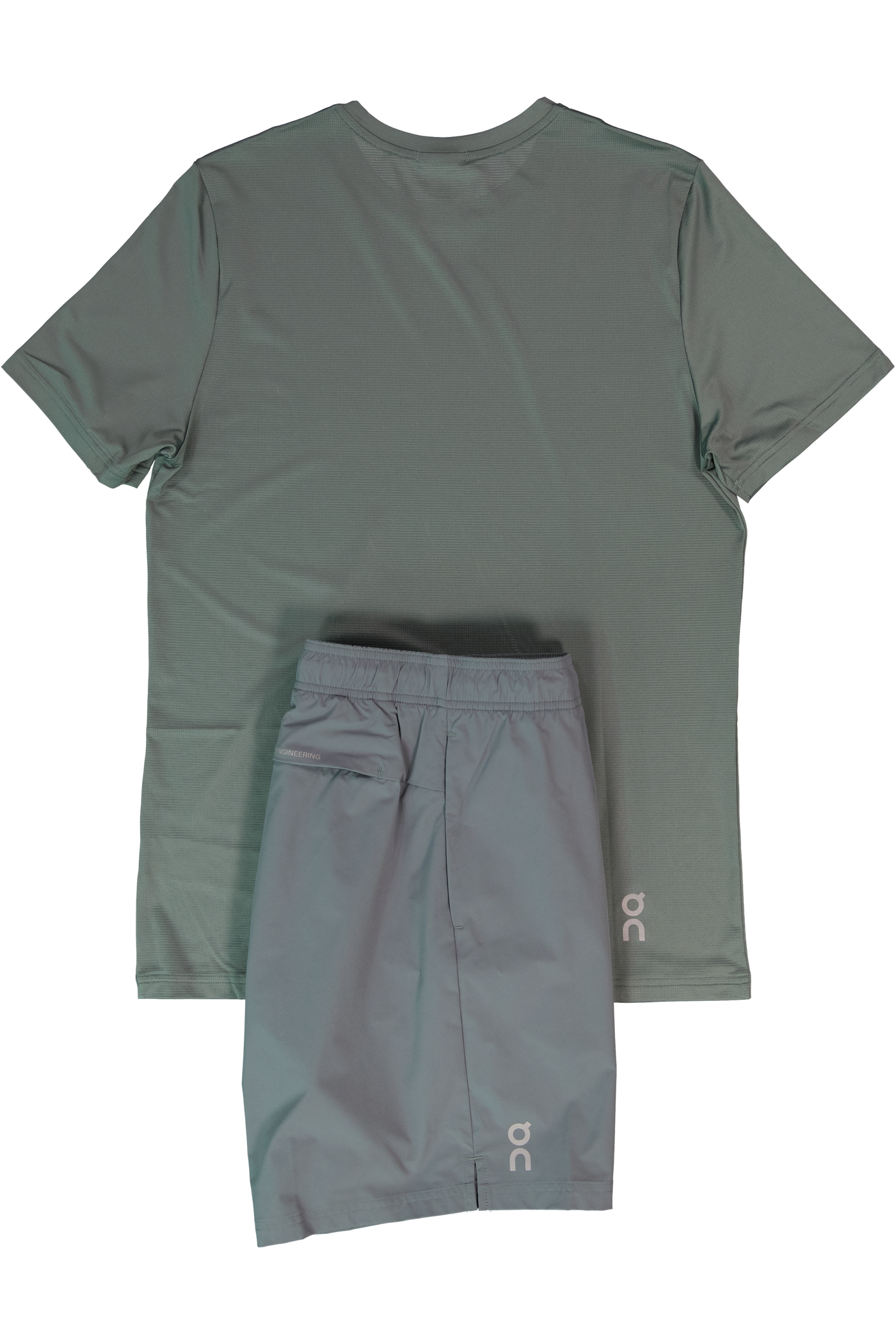 Men's On Running Olive Core T Shirt &  Olive 7" Core Shorts Set