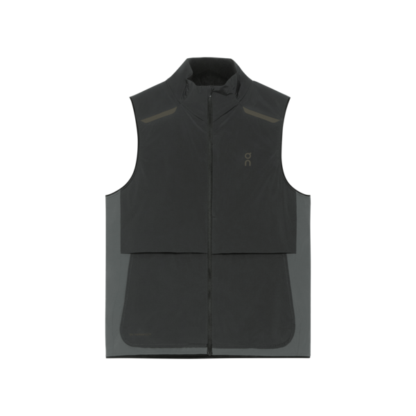 Women's On Running Weather Vest in Black Eclipse