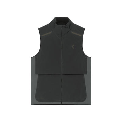 Women's On Running Weather Vest in Black Eclipse