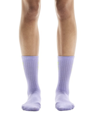 Unisex On Running Logo High 3-Pack Socks In Orchid I Comet