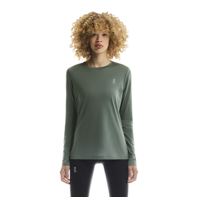 Women's On Running Core Long Sleeve T Shirt in Olive