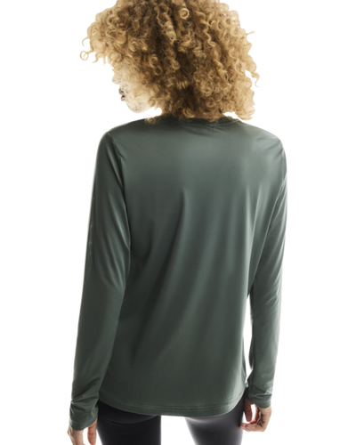 Women's On Running Core Long Sleeve T Shirt in Olive