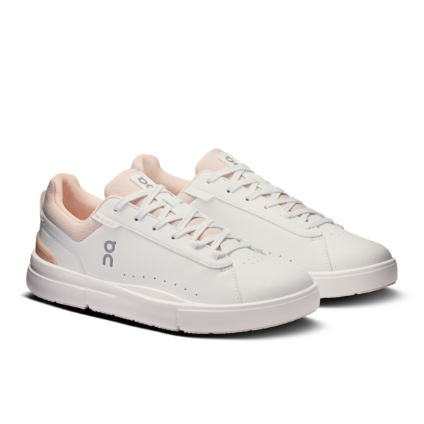 Women's On Running THE ROGER Advantage in White Rosehip