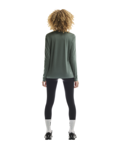 Women's On Running Core Long Sleeve T Shirt in Olive