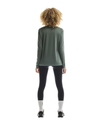 Women's On Running Core Long Sleeve T Shirt in Olive