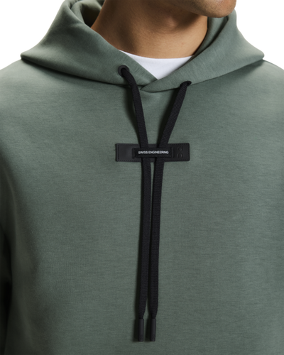 Men's On Running Olive Focus Tech Hoodie