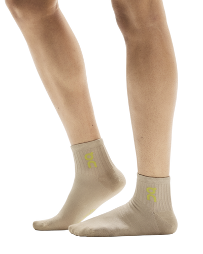 Unisex On Running Logo Sock Mid 3Pack in Desert