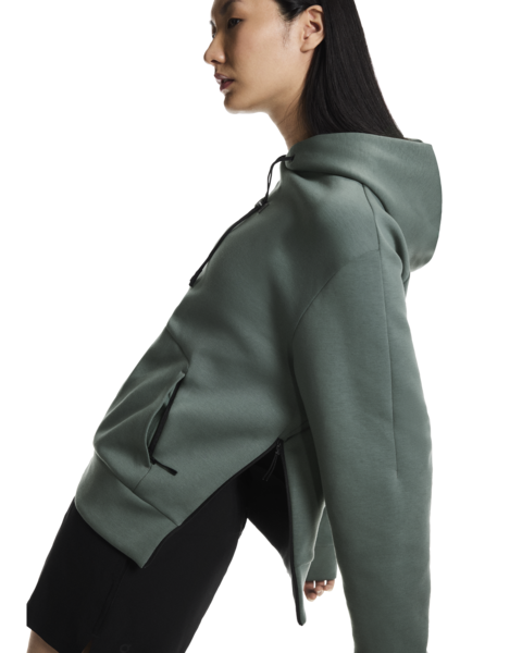 Women's On Running Focus Tech Hoodie in Olive