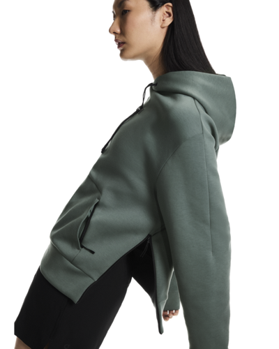 Women's On Running Focus Tech Hoodie in Olive