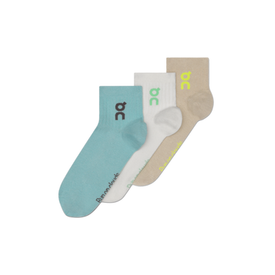 Unisex On Running Logo Sock Mid 3Pack in Desert