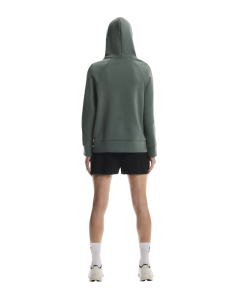 Women's On Running Focus Tech Hoodie in Olive